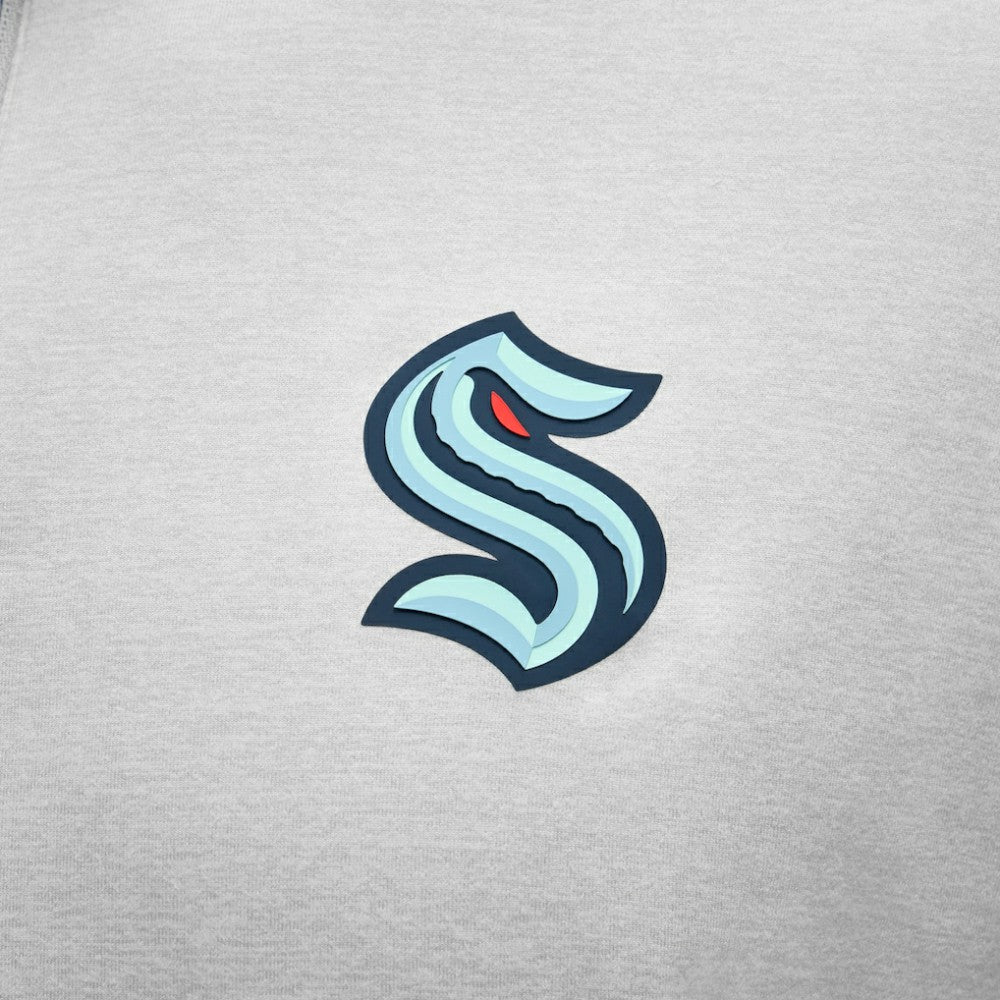 NHL Seattle Kraken lululemon Soft Jersey Half-Zip Pullover - Heather Gray