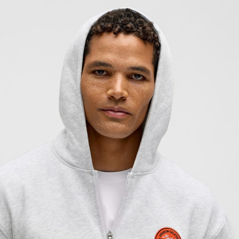 NHL Anaheim Ducks lululemon Steady State Full-Zip Hoodie - Heathered Core Ultra Light Grey
