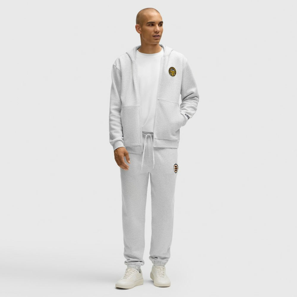 NHL Boston Bruins lululemon Steady State Full-Zip Hoodie - Heathered Core Ultra Light Grey