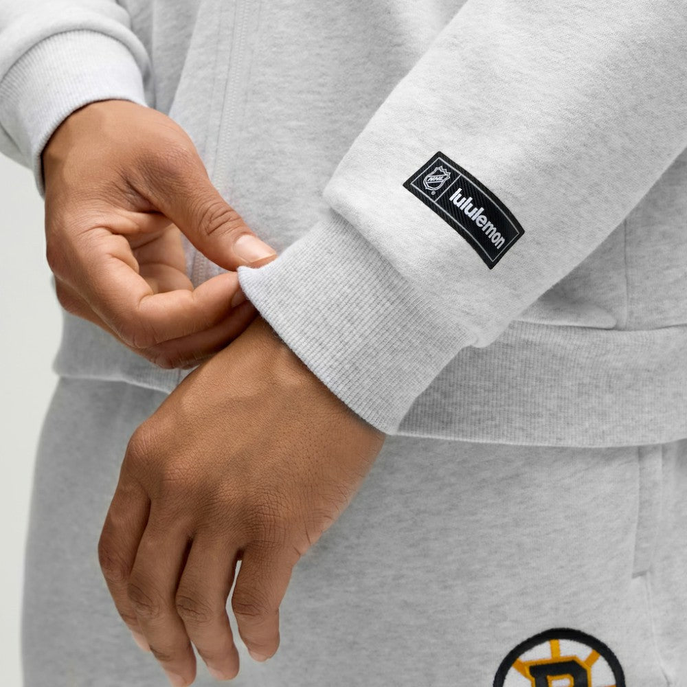 NHL Boston Bruins lululemon Steady State Full-Zip Hoodie - Heathered Core Ultra Light Grey