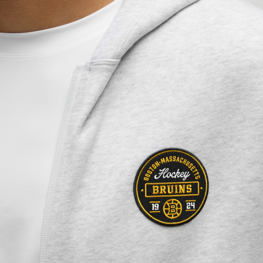 NHL Boston Bruins lululemon Steady State Full-Zip Hoodie - Heathered Core Ultra Light Grey
