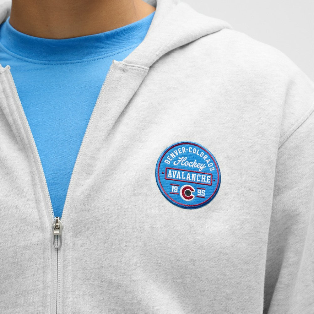 NHL Colorado Avalanche lululemon Steady State Full-Zip Hoodie - Heathered Core Ultra Light Grey