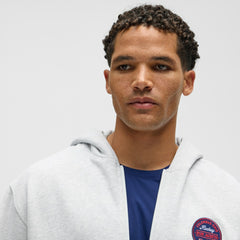 NHL Columbus Blue Jackets lululemon Steady State Full-Zip Hoodie - Heathered Core Ultra Light Grey