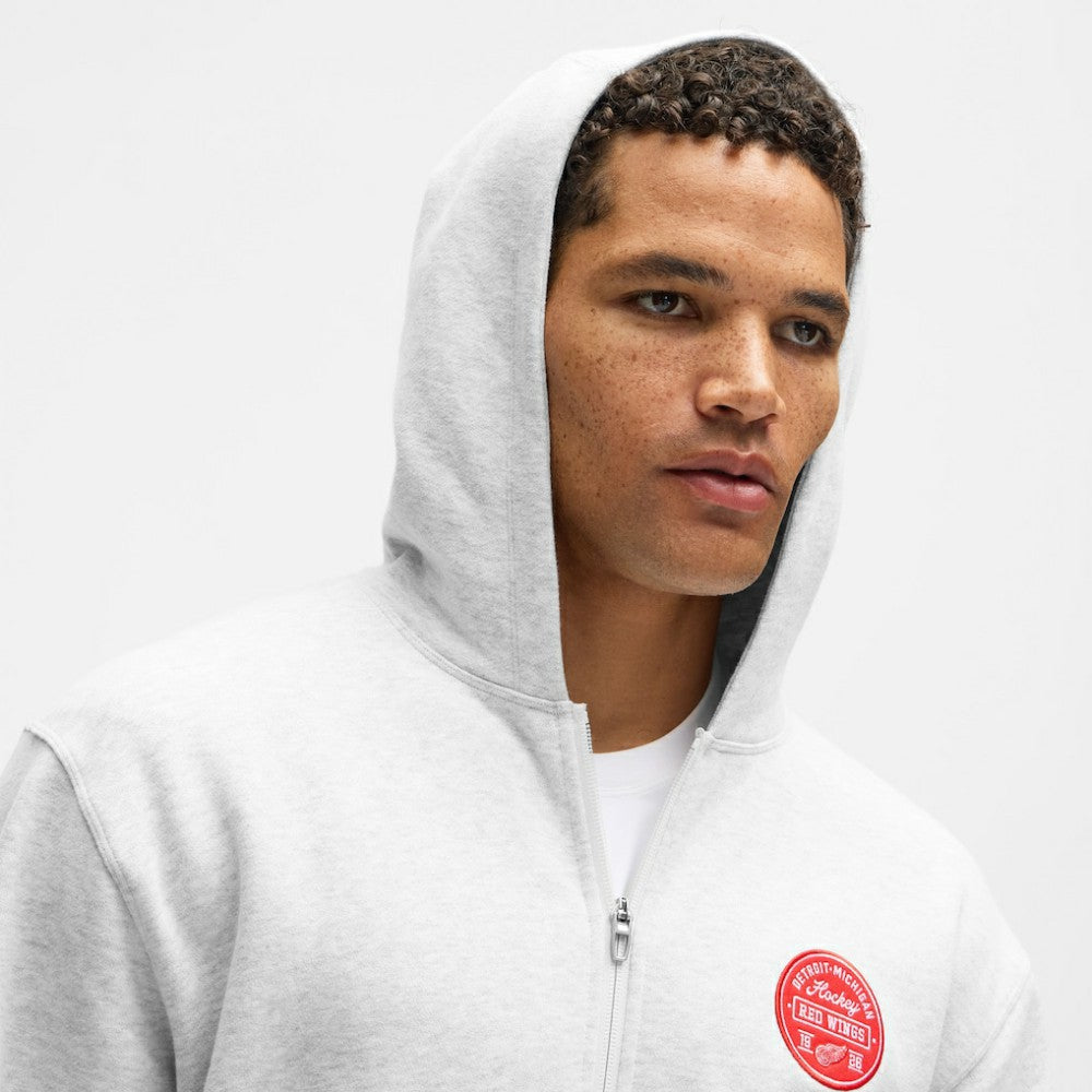 NHL Detroit Red Wings lululemon Steady State Full-Zip Hoodie - Heathered Core Ultra Light Grey