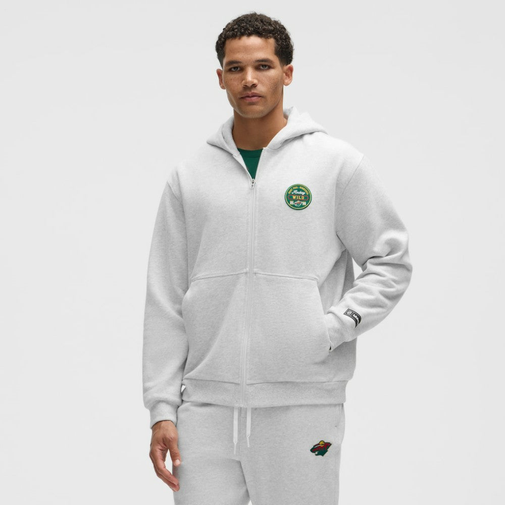 NHL Minnesota Wild lululemon Steady State Full-Zip Hoodie - Heathered Core Ultra Light Grey