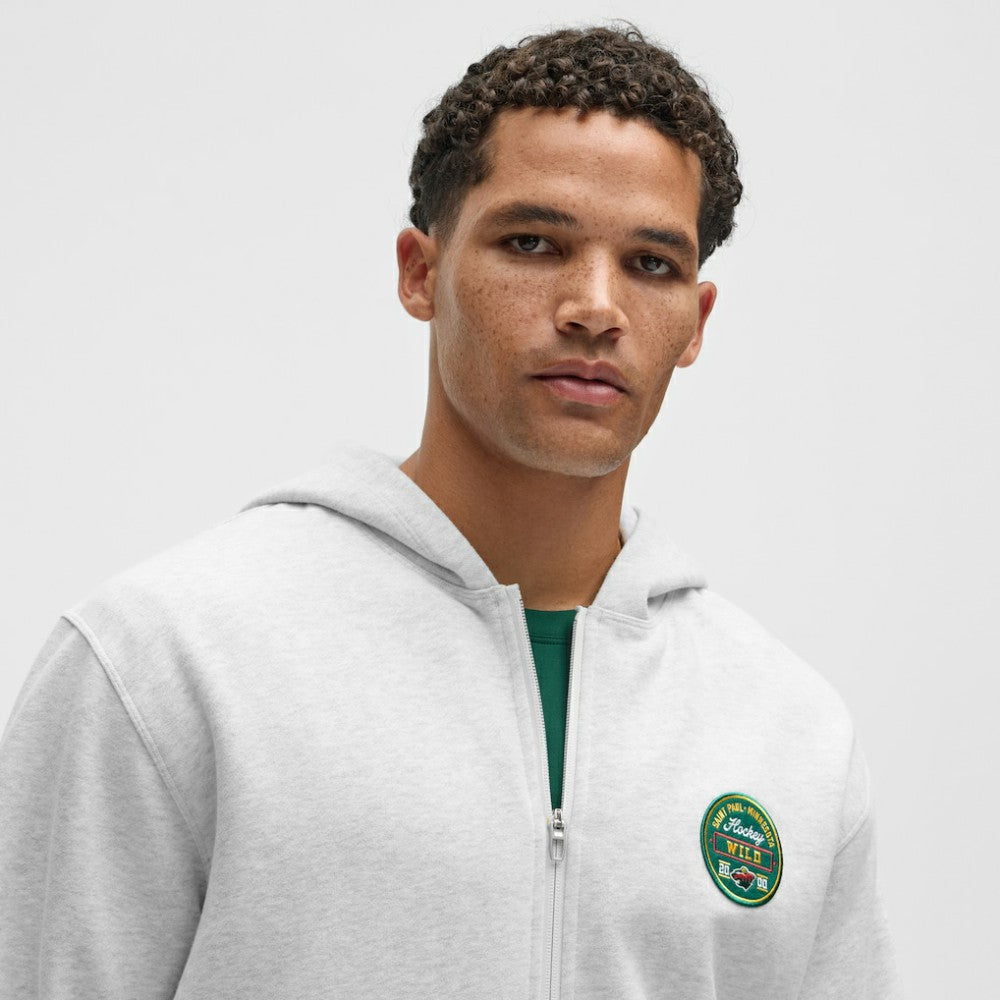 NHL Minnesota Wild lululemon Steady State Full-Zip Hoodie - Heathered Core Ultra Light Grey