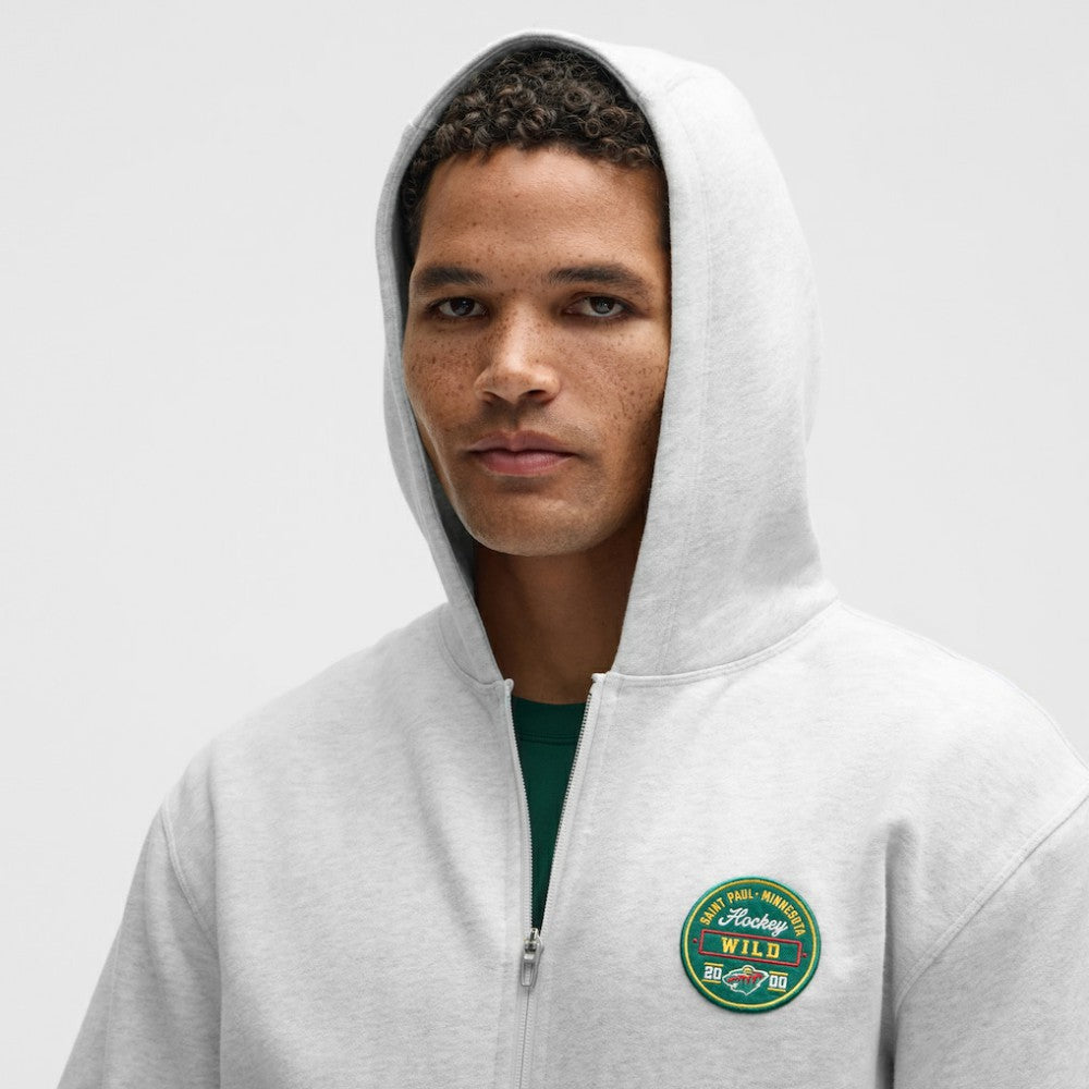NHL Minnesota Wild lululemon Steady State Full-Zip Hoodie - Heathered Core Ultra Light Grey
