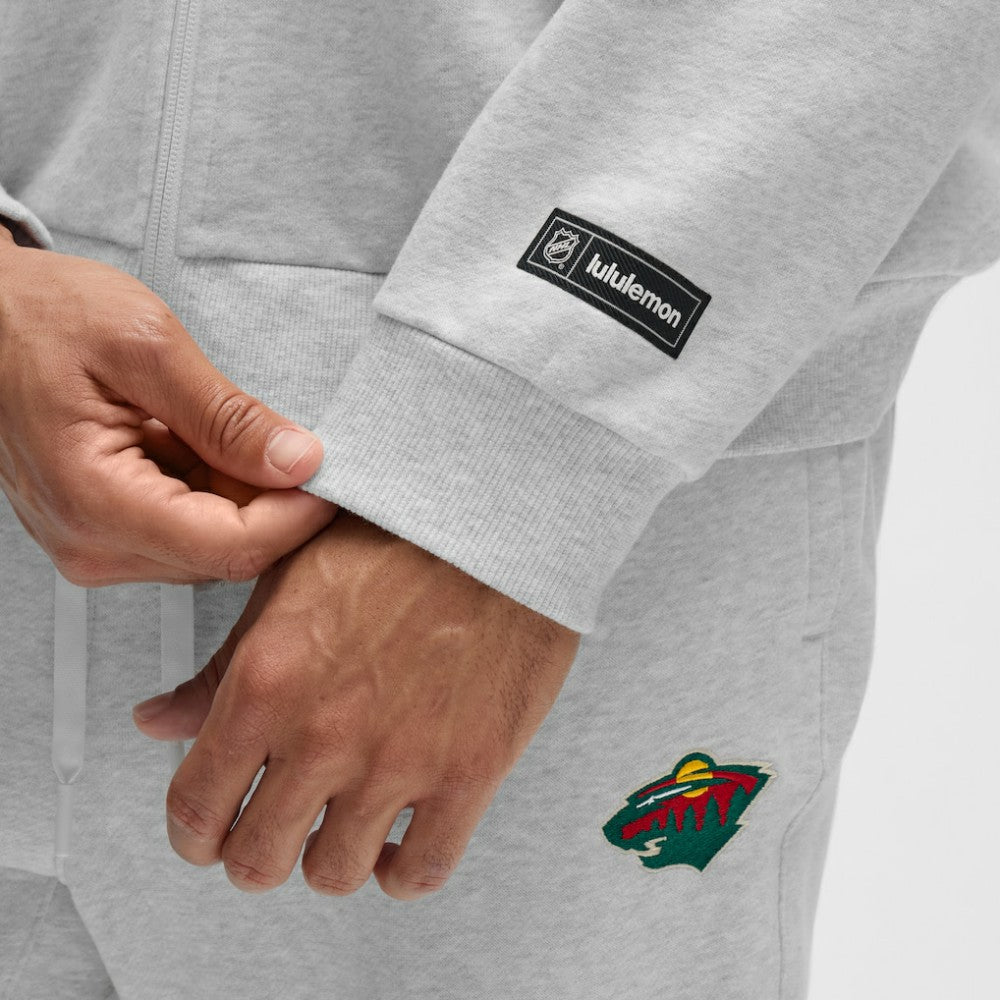 NHL Minnesota Wild lululemon Steady State Full-Zip Hoodie - Heathered Core Ultra Light Grey