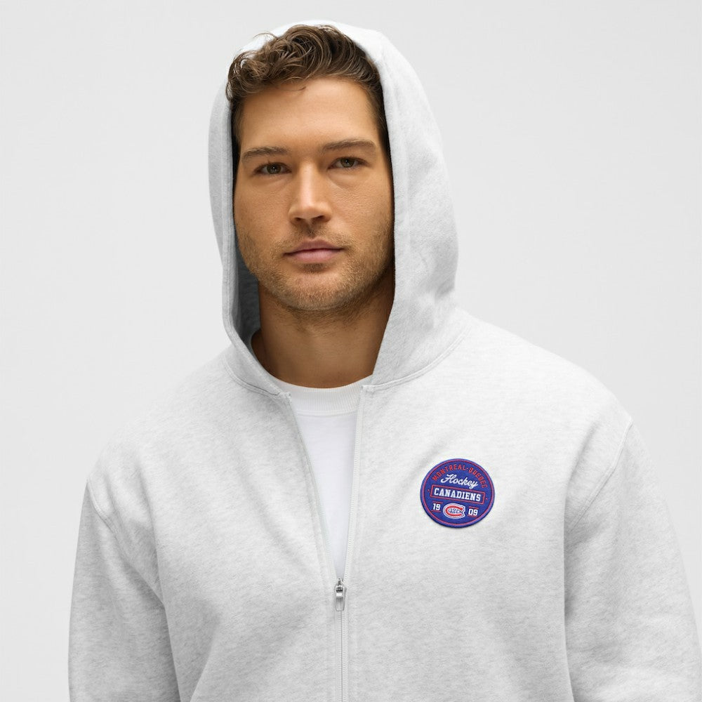 NHL Montreal Canadiens lululemon Steady State Full-Zip Hoodie - Heathered Core Ultra Light Grey