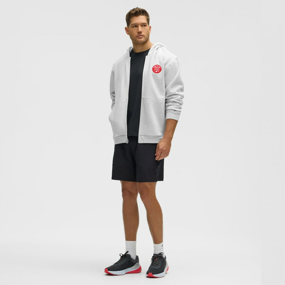 NHL New Jersey Devils lululemon Steady State Full-Zip Hoodie - Heathered Core Ultra Light Grey