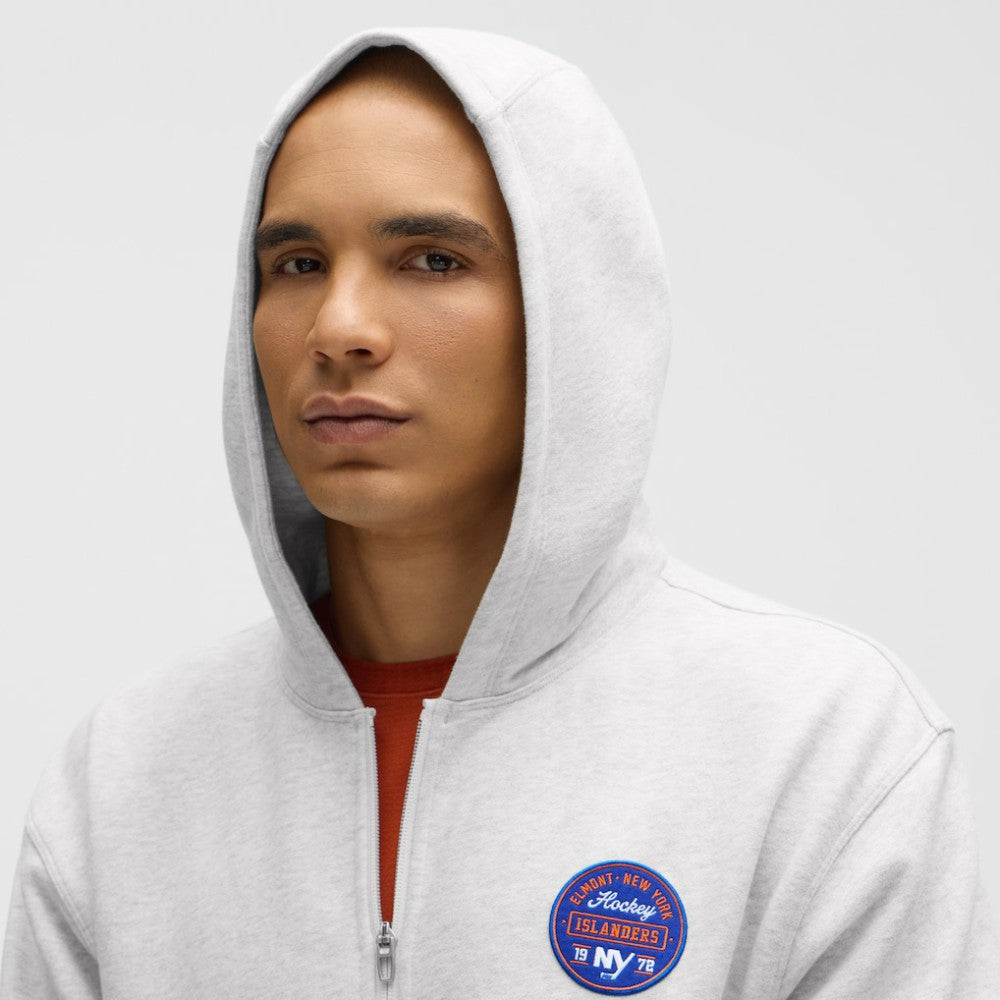 NHL New York Islanders lululemon Steady State Full-Zip Hoodie - Heathered Core Ultra Light Grey