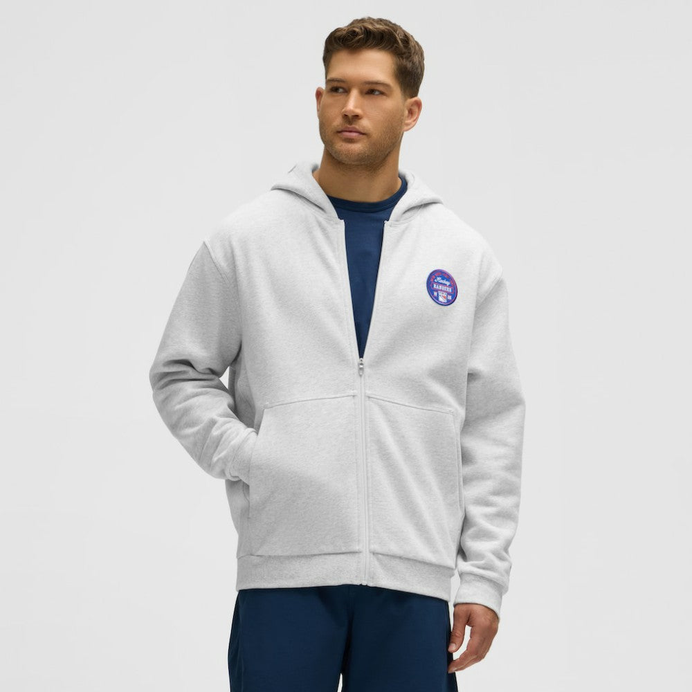 NHL New York Rangers lululemon Steady State Full-Zip Hoodie - Heathered Core Ultra Light Grey