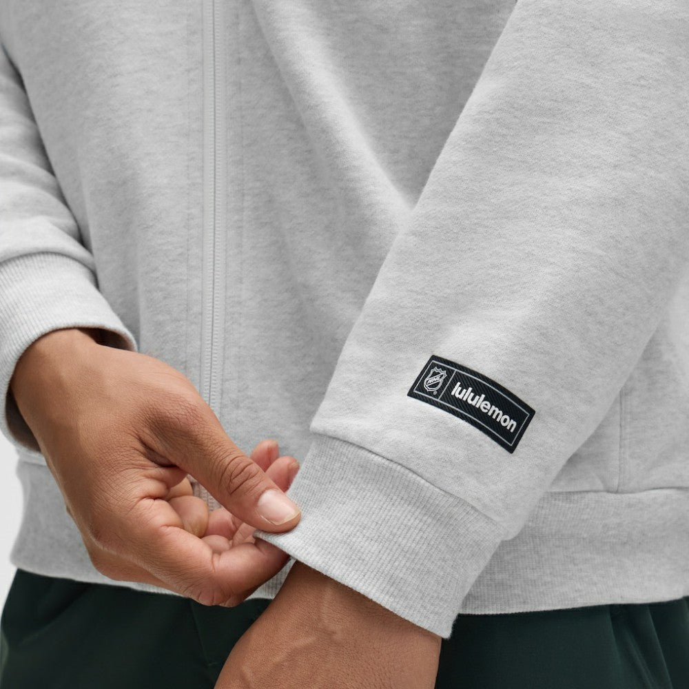 NHL San Jose Sharks lululemon Steady State Full-Zip Hoodie - Heathered Core Ultra Light Grey