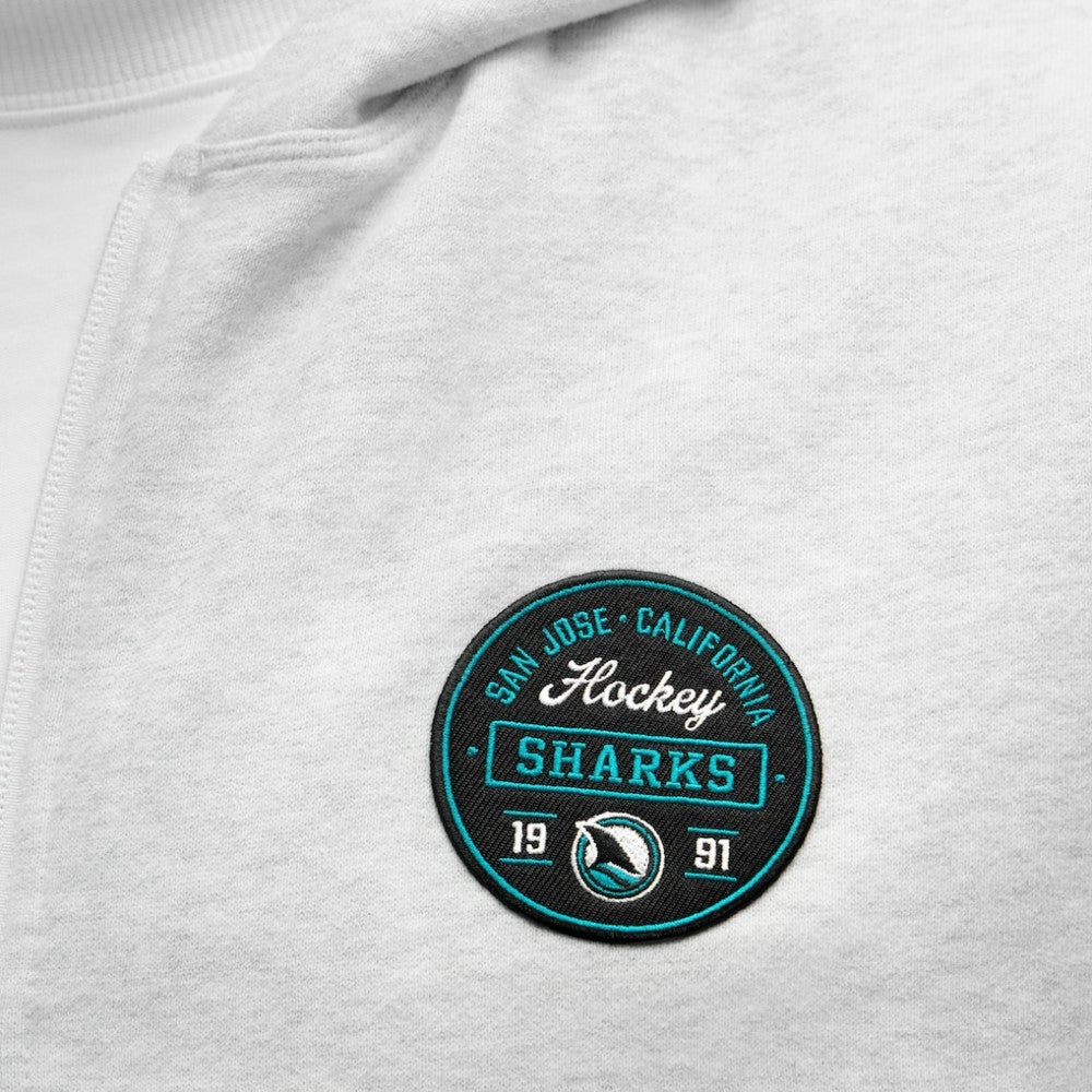 NHL San Jose Sharks lululemon Steady State Full-Zip Hoodie - Heathered Core Ultra Light Grey