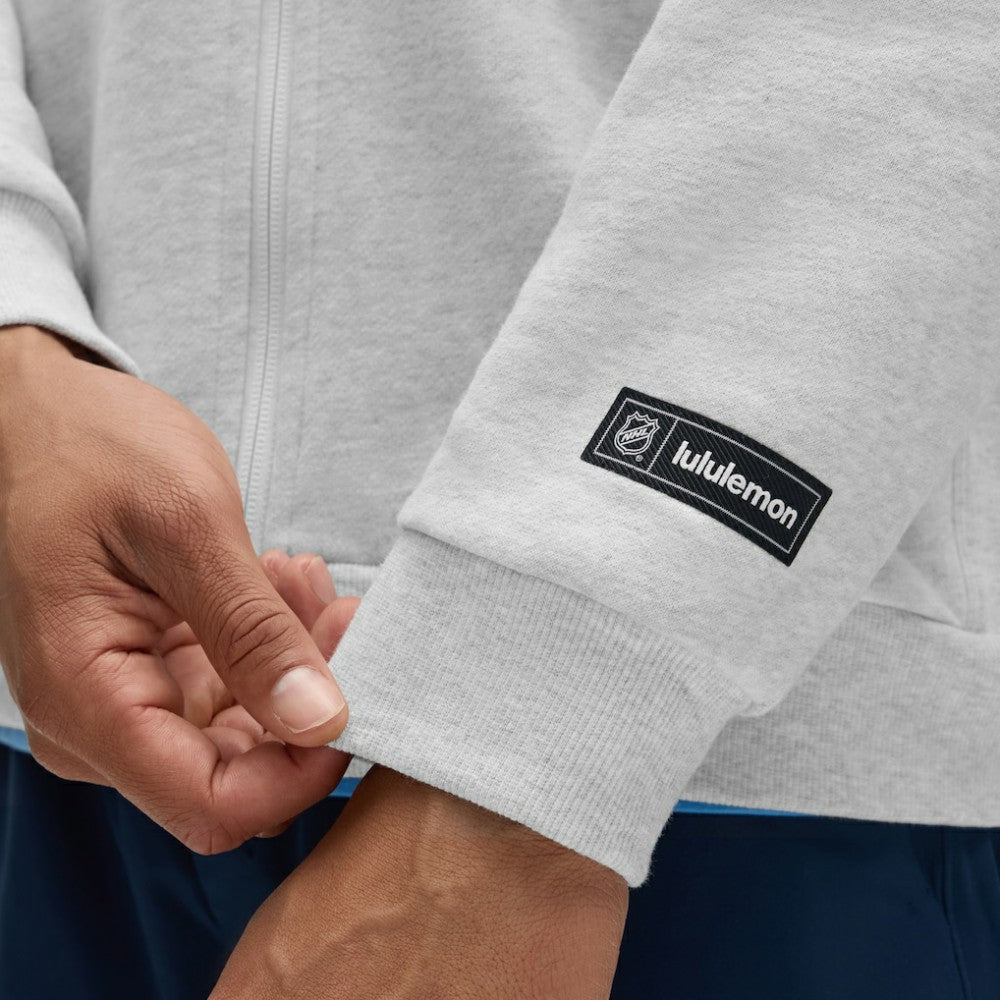 NHL Seattle Kraken lululemon Steady State Full-Zip Hoodie - Heathered Core Ultra Light Grey