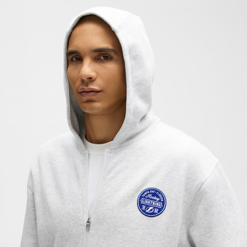 NHL Tampa Bay Lightning lululemon Steady State Full-Zip Hoodie - Heathered Core Ultra Light Grey