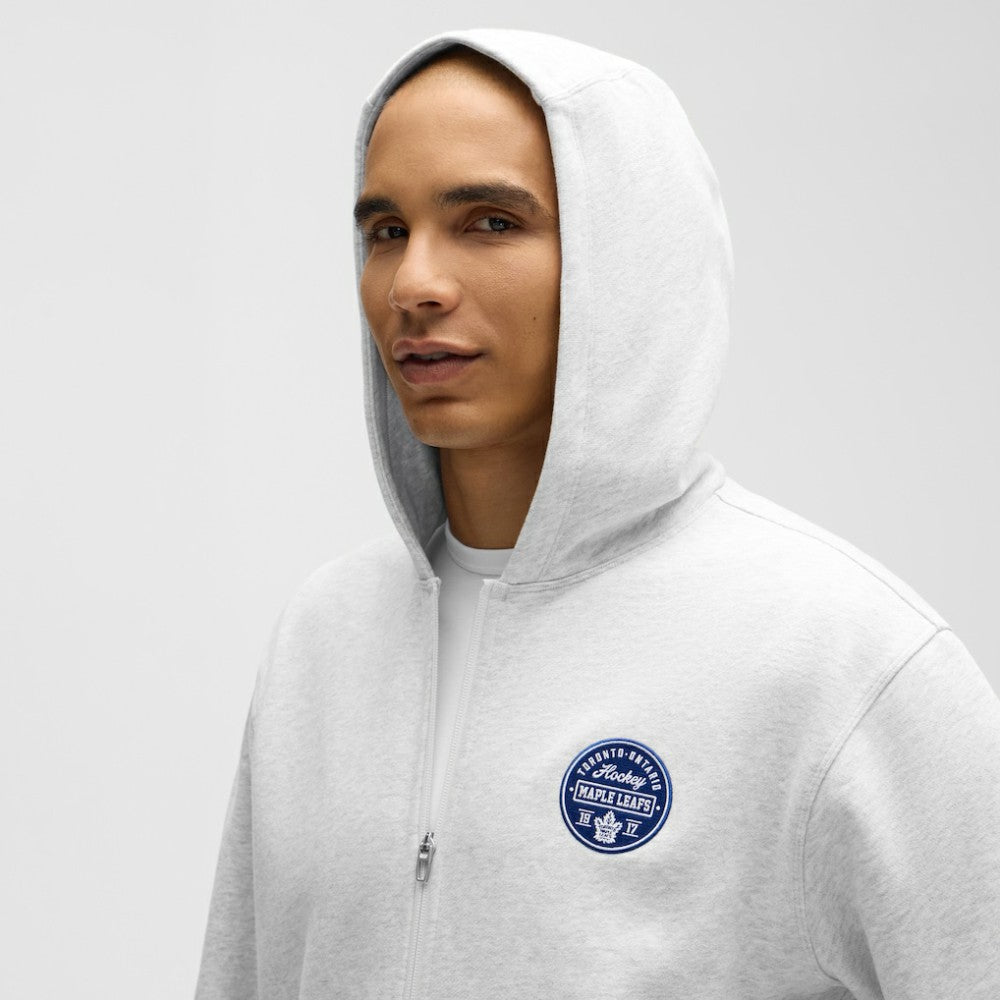 NHL Toronto Maple Leafs lululemon Steady State Full-Zip Hoodie - Heathered Core Ultra Light Grey