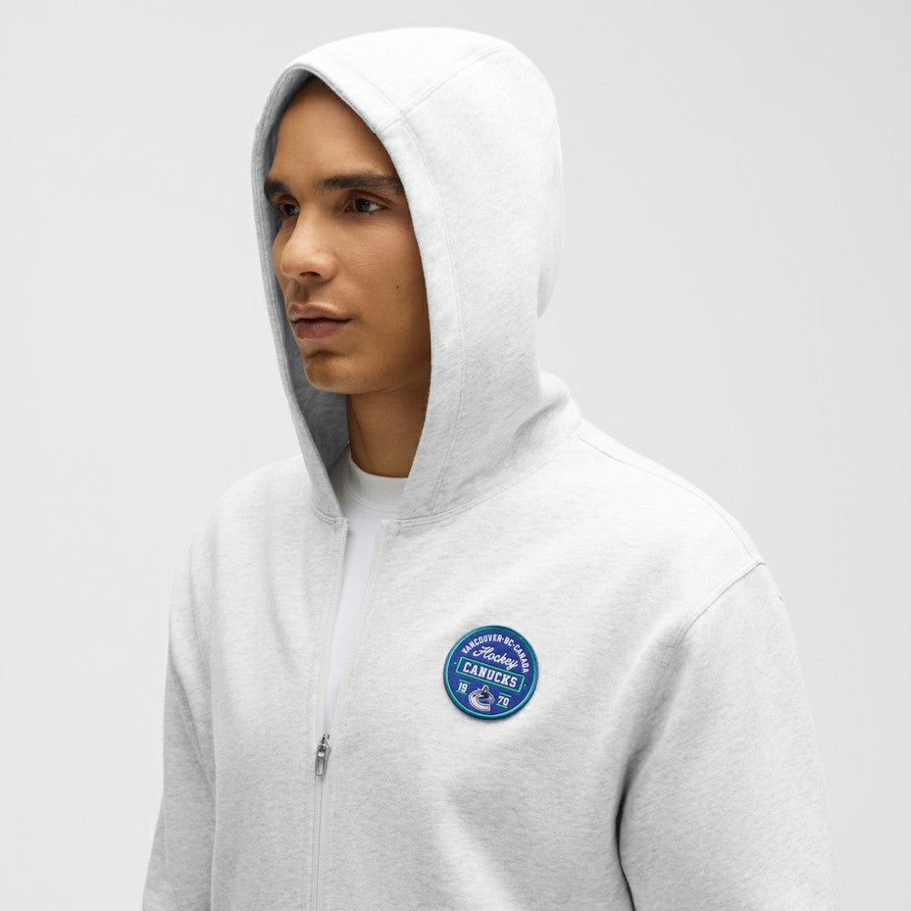 NHL Vancouver Canucks lululemon Steady State Full-Zip Hoodie - Heathered Core Ultra Light Grey