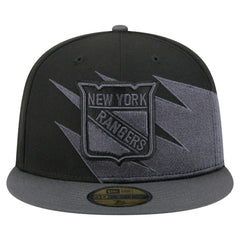 NHL New York Rangers New Era Spikes 59FIFTY Fitted Hat - Black