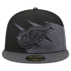 NHL Detroit Red Wings New Era Spikes 59FIFTY Fitted Hat - Black