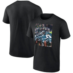 Philadelphia Eagles Push On T-Shirt Black