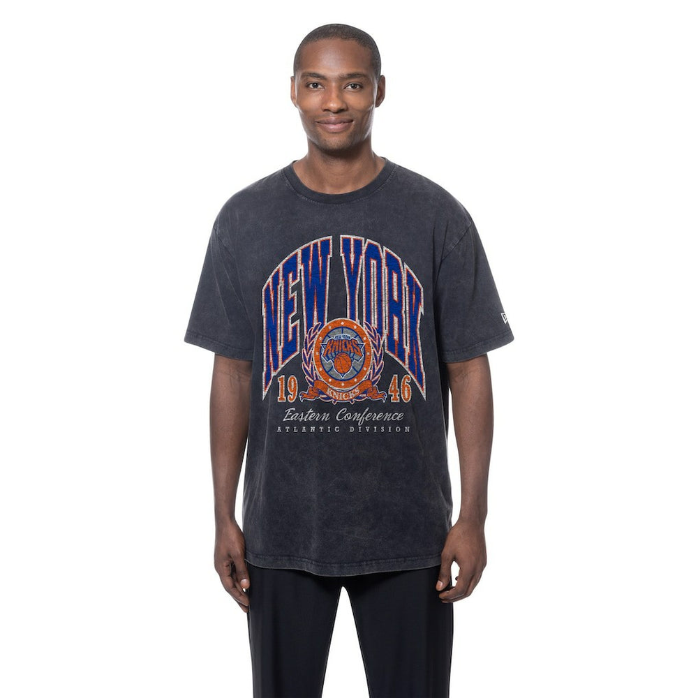 New York Knicks Sport Classics Mineral Washed T-Shirt Black