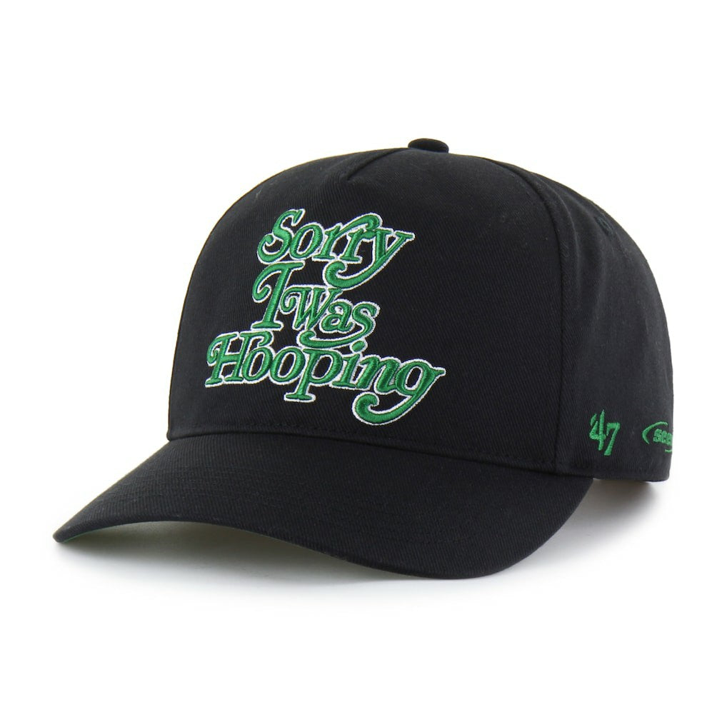 Boston Celtics Brand Seen by '47 Sorry I Was Hooping Hitch Adjustable Hat Black