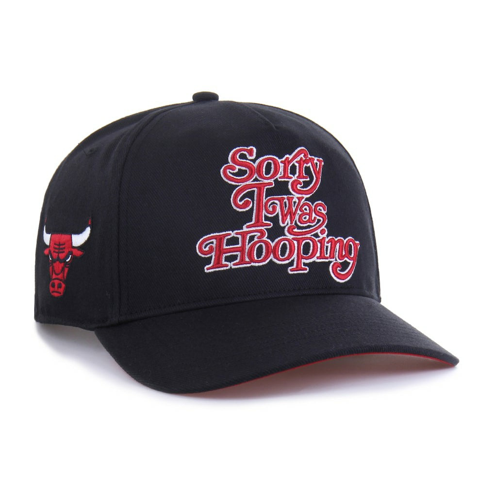 Chicago Bulls Brand Seen by '47 Sorry I Was Hooping Hitch Adjustable Hat Black