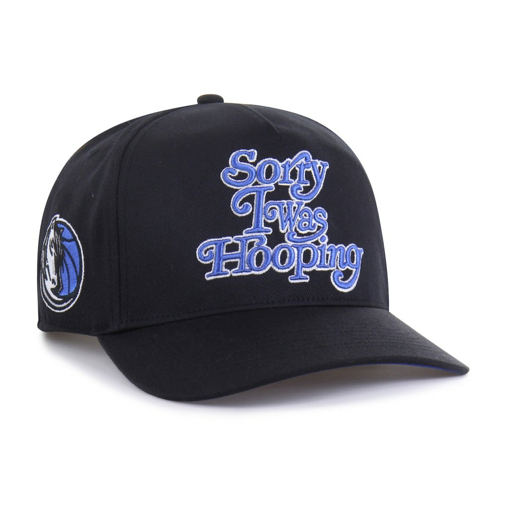 Dallas Mavericks Brand Seen by '47 Sorry I Was Hooping Hitch Adjustable Hat Black