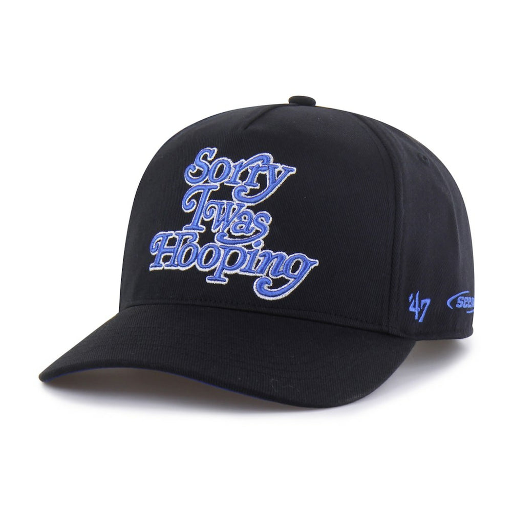 Dallas Mavericks Brand Seen by '47 Sorry I Was Hooping Hitch Adjustable Hat Black