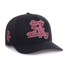 Houston Rockets Brand Seen by '47 Sorry I Was Hooping Hitch Adjustable Hat Black