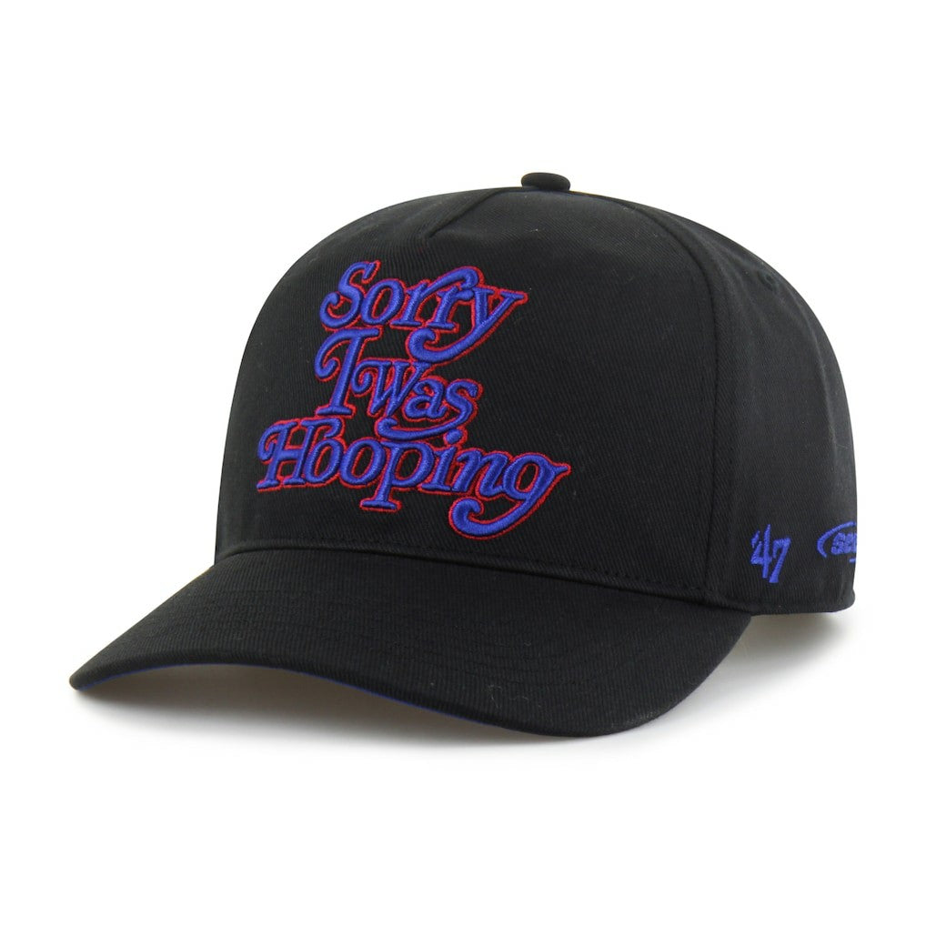 Philadelphia 76ers Brand Seen by '47 Sorry I Was Hooping Hitch Adjustable Hat Black