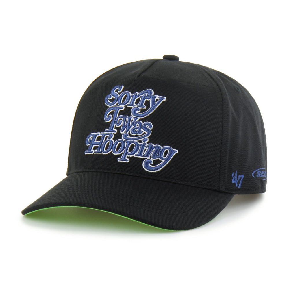 Minnesota Timberwolves Brand Seen by '47 Sorry I Was Hooping Hitch Adjustable Hat Black