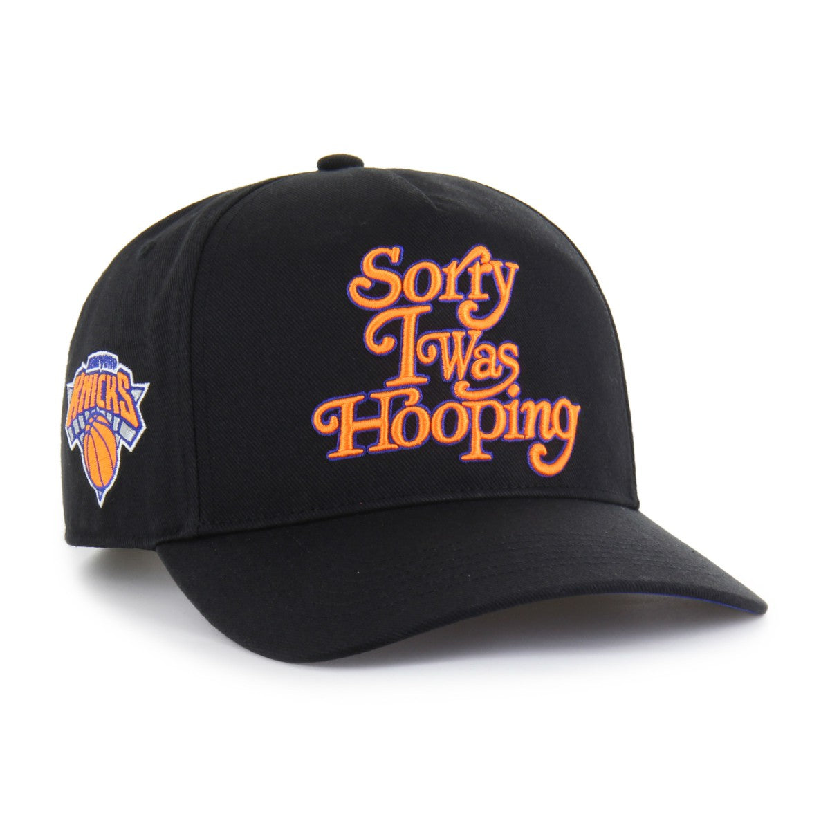 New York Knicks Brand Seen by '47 Sorry I Was Hooping Hitch Adjustable Hat Black