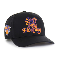 New York Knicks Brand Seen by '47 Sorry I Was Hooping Hitch Adjustable Hat Black