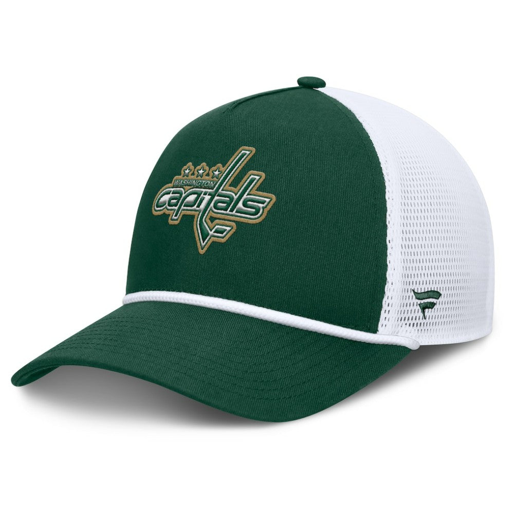 NHL Washington Capitals Fanatics Bermuda A-Frame Adjustable Hat - Green/White