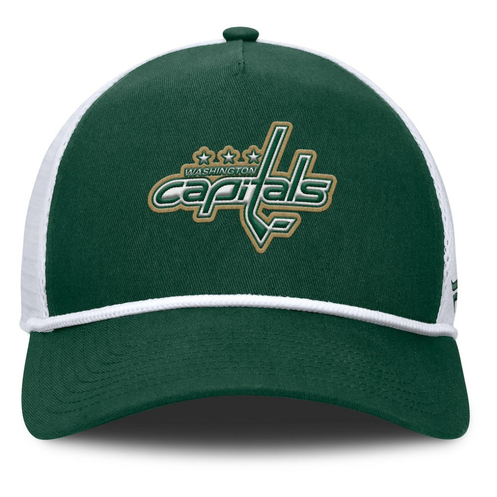 NHL Washington Capitals Fanatics Bermuda A-Frame Adjustable Hat - Green/White