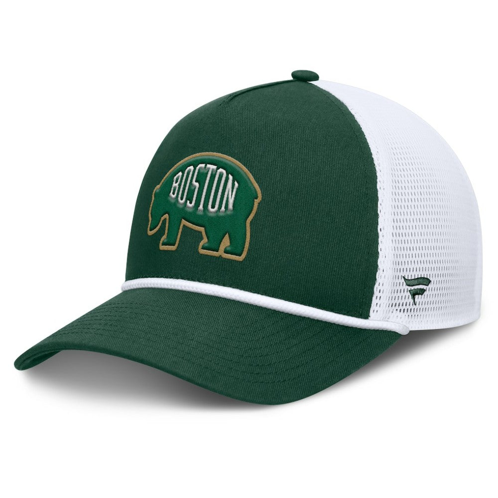 NHL Boston Bruins Fanatics Bermuda A-Frame Adjustable Hat - Green/White