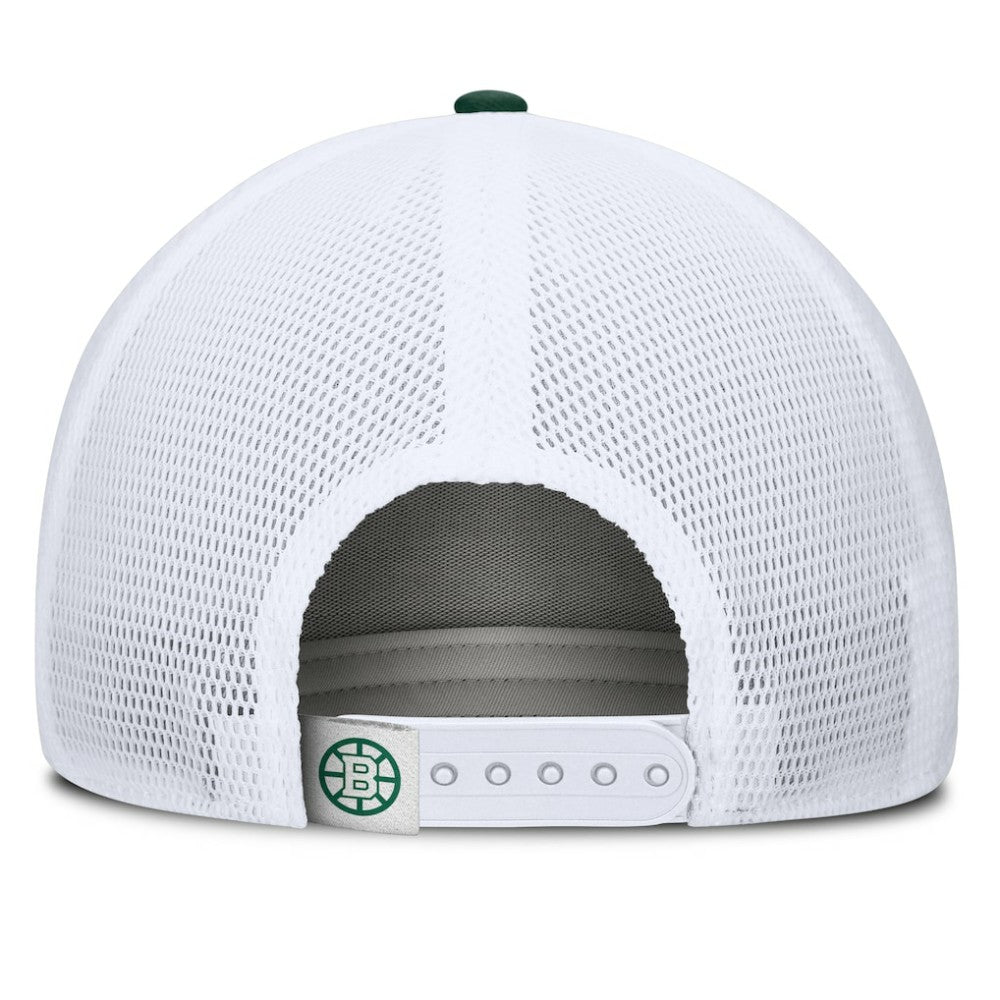 NHL Boston Bruins Fanatics Bermuda A-Frame Adjustable Hat - Green/White