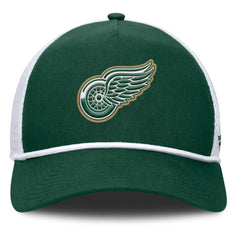 NHL Detroit Red Wings Fanatics Bermuda A-Frame Adjustable Hat - Green/White