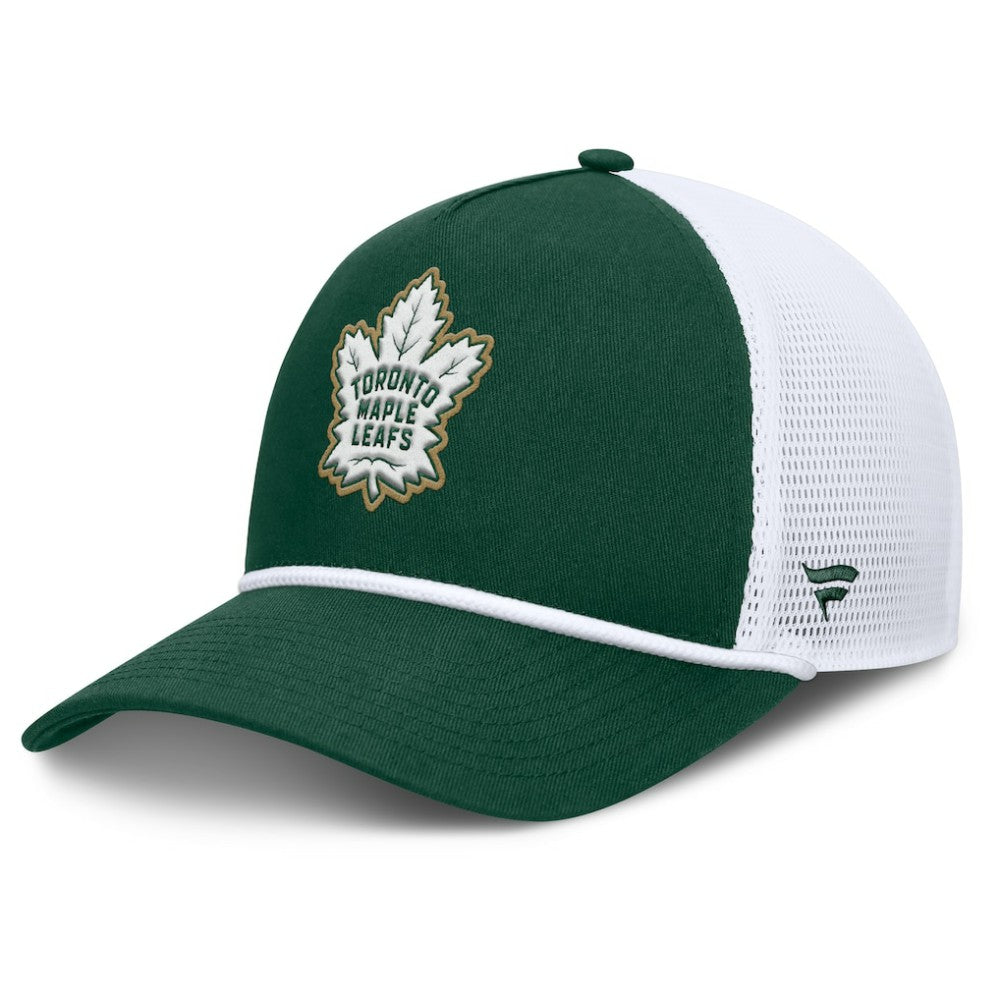 NHL Toronto Maple Leafs Fanatics Bermuda A-Frame Adjustable Hat - Green/White