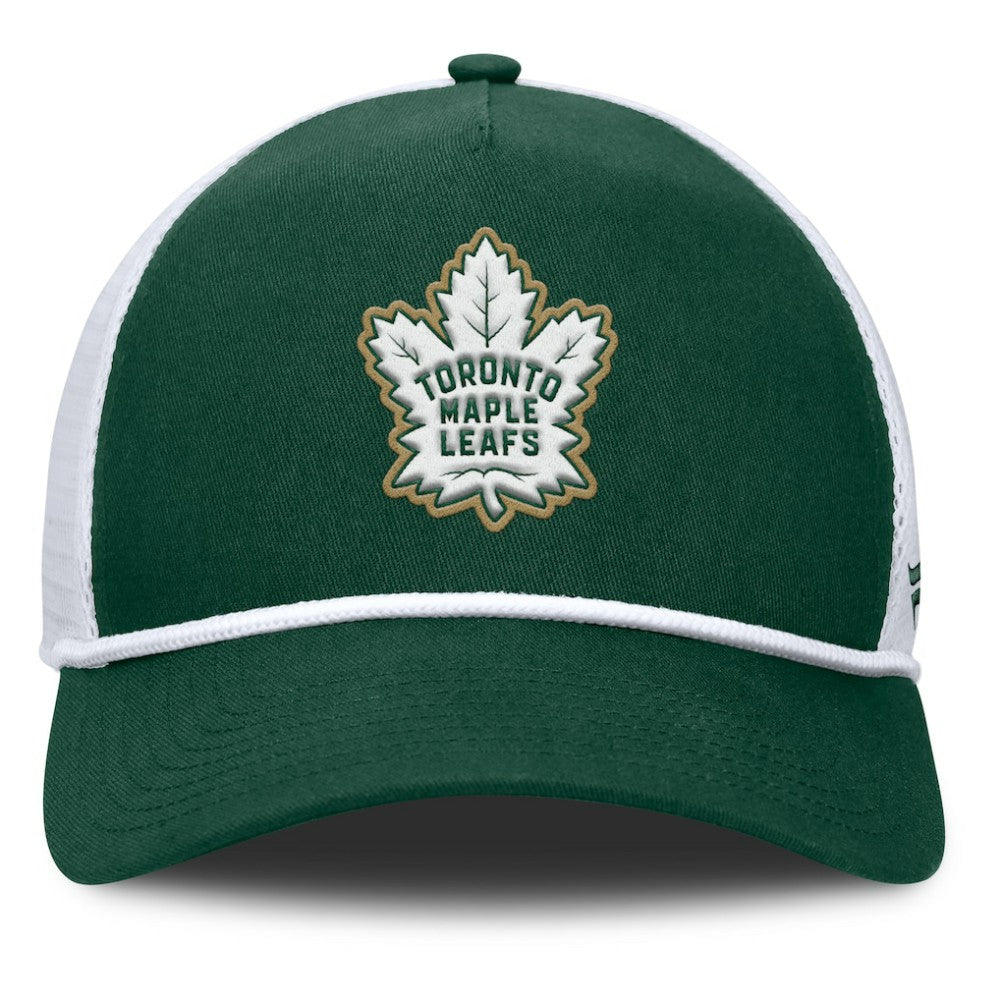 NHL Toronto Maple Leafs Fanatics Bermuda A-Frame Adjustable Hat - Green/White