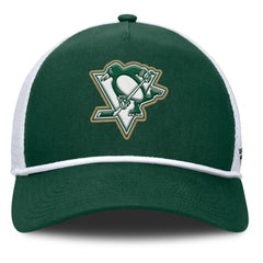 NHL Pittsburgh Penguins Fanatics Bermuda A-Frame Adjustable Hat - Green/White