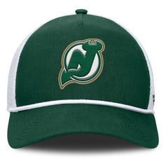 NHL New Jersey Devils Fanatics Bermuda A-Frame Adjustable Hat - Green/White