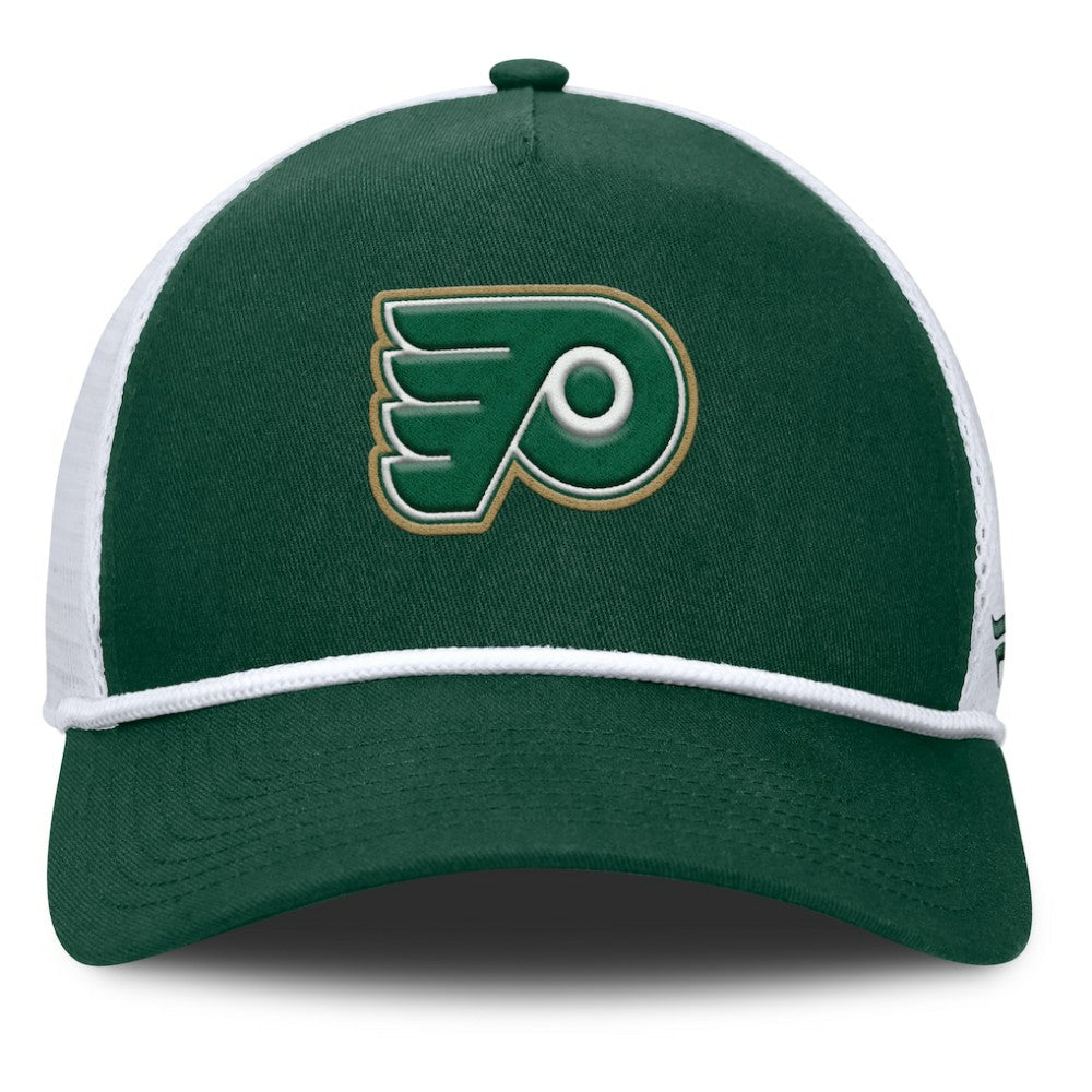 NHL Philadelphia Flyers Fanatics Bermuda A-Frame Adjustable Hat - Green/White