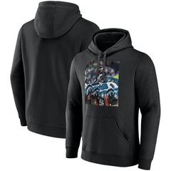 Philadelphia Eagles Push On Pullover Hoodie Black