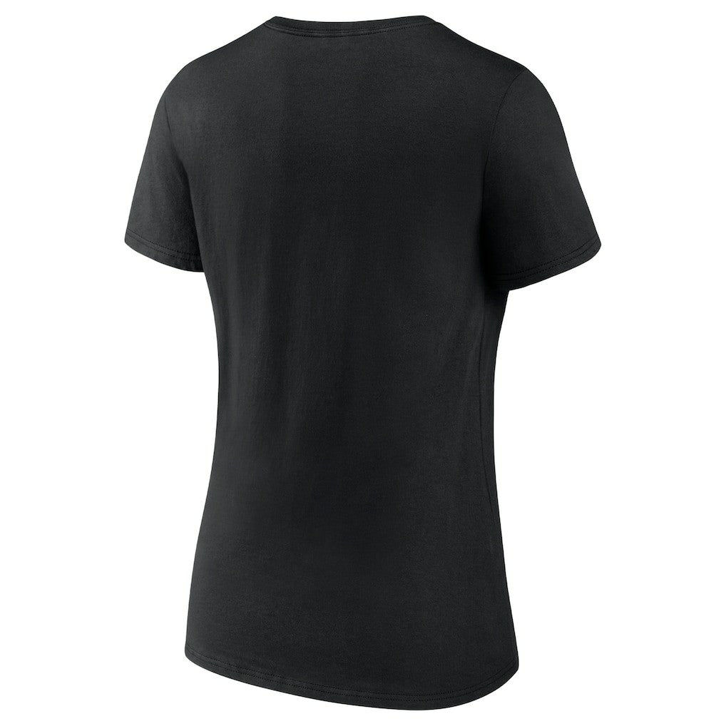 Philadelphia Eagles Women's Push On V-Neck T-Shirt Black