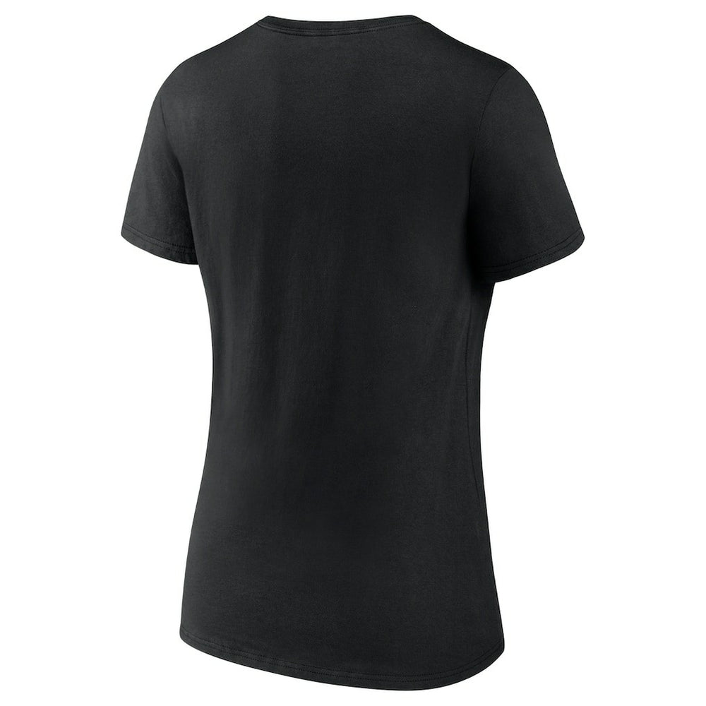 Philadelphia Eagles Women's Push On V-Neck T-Shirt Black