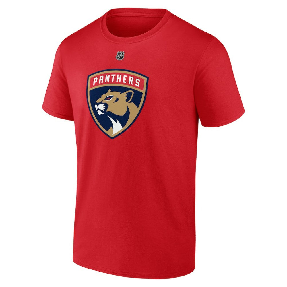 NHL Brad Marchand Florida Panthers Fanatics Authentic Stack Name & Number T-Shirt - Red