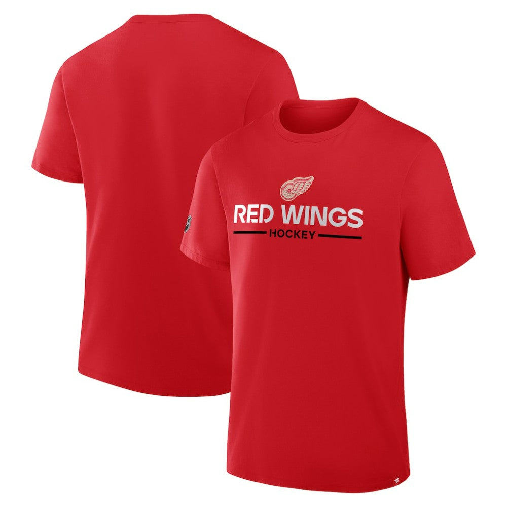NHL Detroit Red Wings Fanatics Centennial T-Shirt - Red